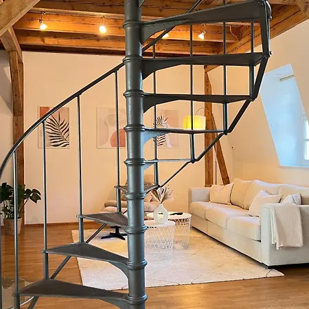Apartment Ludwigshome Luxus - Zentral, 95qm, Whirlpool, Balkon, Smart Tv