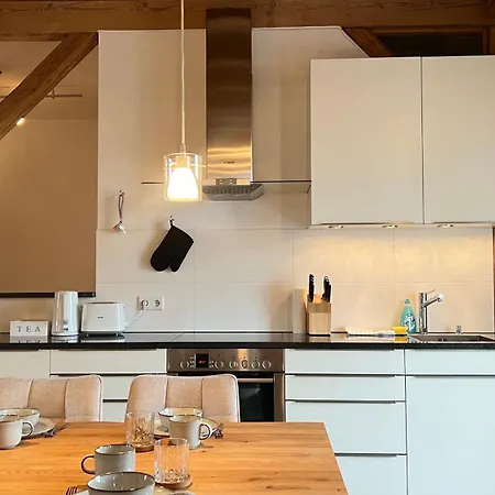 Appartement Ludwigshome Luxus - Zentral, 95qm, Whirlpool, Balkon, Smart Tv *